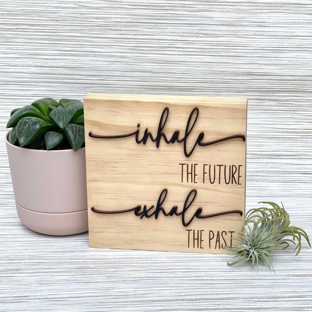 Handmade laser wood sign